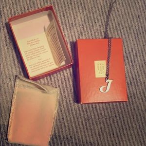 JamesAvery “J” pendant necklace, light cable chain